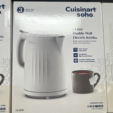 Cuisinart Soho 1L Cordless Electric Kettle Double Wall One-Touch White CK-10TR picture