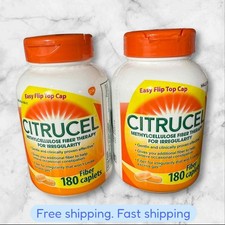 FOR 2 Citrucel 180ct Constipation Fiber Gut Gas Relief EXP12/2026+ NEW SHIP picture