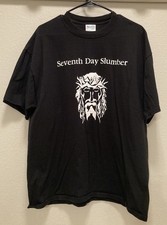 Vintage SEVENTH DAY SLUMBER Christian Rock Jesus Christ Black XL T-Shirt picture