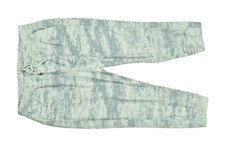 Athleta Womens L Farallon Jogger Pants Blue Camo Acid Wash Drawstring Cotton picture