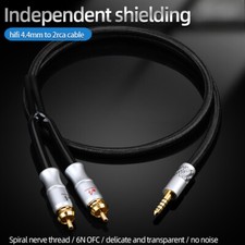 HIFI 4.4mm Balanced To 2rca Cable Hi-end 6N OFC 4.4 To Rca Audio Cable for Pha2a picture