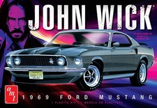 AMT JOHN WICK 1969 FORD MUSTANG 1/25 SCALE MODEL KIT #1454~NEW in SEALED BOX picture