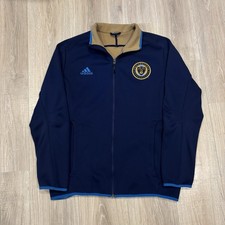 Vintage Adidas Philadelphia Union Jacket Mens Large Fleece Lined MLS Sweatshirt picture