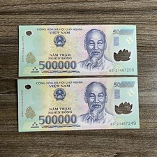 1,000,000 VND (2x500,000) 1 MILLION VIETNAMESE DONG, VIETNAM MONEY & CURRENCY picture