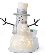 Scentsy Sparkling Snowman Element Warmer New in Box Christmas Holiday Decor 8
