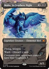 2024 MTG: BLB - Maha Its Feathers Night Borderless (#289, M, Near Mint) picture
