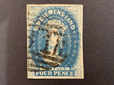 Australia - Tasmania (Van Diemens Land) - 1855-64 - Imp - Blue - 4d picture