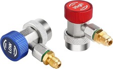 R134A Quick Coupler 2Pcs High‑Low HVAC Adapter for Auto AC Manifold Gauge picture