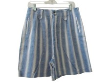 VTG PAUL HARRIS Blue & White Striped Textured High Waist 5.5