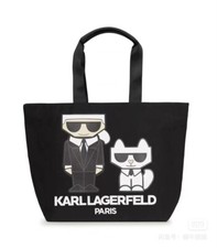 Karl Lagerfeld Paris Kristen Canvas Tote Bag NWT Laptop picture