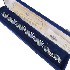 Vintage Camrose & Kross JBK Jackie Kennedy Morning Mist Blue  Bracelet COA picture