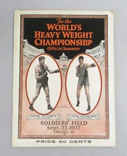 Soldier Field 1927 World Heavy Weight Fight Boxing Tunney/Jack Dempsey Program picture