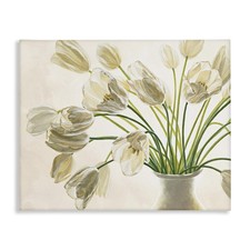Stupell Industries 'tranquil White Tulip Bouquet', Canvas Art, 48 x 36 Inches picture