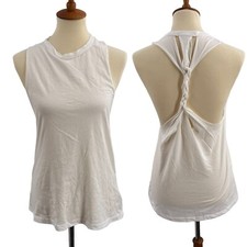 LAMade White Braid Back Tank Size Small New picture