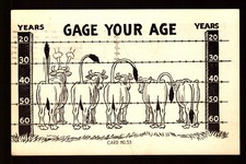 POSTCARD : COMIC GAGE YOUR AGE - MAILED 1951 FROM BRANSON MISSOURI MO picture