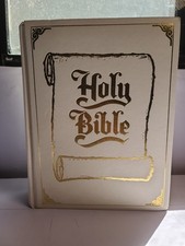 Vintage 1976 Holy Bible KJV Bible House Illustrated Leatherette Hardcover picture