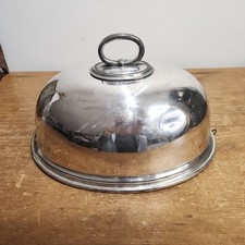 Antique Walker & Hall Silver Plated Meat Meat Dome - Signs of wear picture