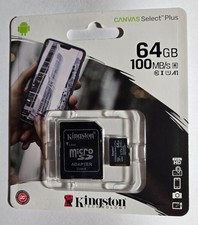 Kingston Canvas Select Plus 64GB microSDXC Memory Card + SD Adapter picture