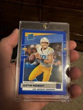 2020 Panini Donruss - Rated Rookie Justin Herbert #303 Press Proof Blue (RC) picture