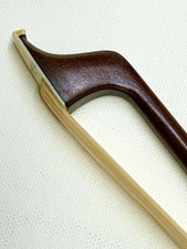 Antique French BRUGERE 4/4 Cello Bow Pernambuco Silver Mounted 78.4g picture