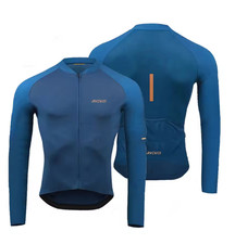 Rvouei Breathable Long Sleeve Cycling Jersey Set Bib Pants Ropa Maillot Ciclismo picture