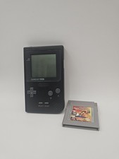 Nintendo Gameboy Pocket MGB-001 Black Handheld Console System And Aladdin Game picture