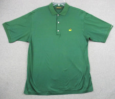 Bobby Jones Masters Polo Shirt Golf Mens Large Green Vintage picture