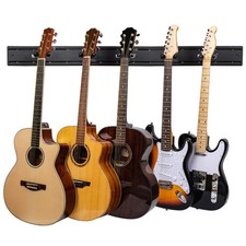 STRICH Guitar Wall Mount Hangers - Holds 5 Guitars,Aluminum Metal Stand Rack picture