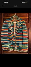Women’s Vintage Serape Wool Serape Blanket Jacket picture