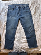 Levi's 505 Regular Fit Jeans Mens 38x32 Blue Excellent Straight Leg Denim picture