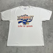 VTG Monday Night Football Shirt Mens X-Large White Miller Lite Helmet 90s NFL picture