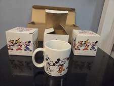 Vintage 1986 Walt Disney Mickey Mouse Evolution Mugs Applause Set of 3 Boxes picture