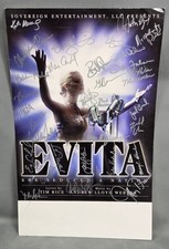 2005 EVITA Tour BROADWAY Cast SIGNED WINDOW Poster CARD 14