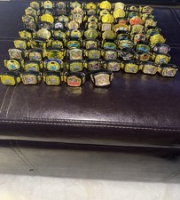 wwe mattel action figures HUGE BELT LOT  77 BELTS picture
