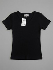 Hard Tail Forever Black Ribbed V-Neck Tee Shirt Style 101 One Size Made in USA picture
