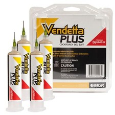 New Vendetta Plus Roach Killer / Cockroach Gel Bait 4 TUBES w/Plunger and Tips picture