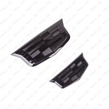 2Pcs Gloss Black Front Grill Trunk Lid Emblem Badge for Cadillac XTS ATS ELR picture
