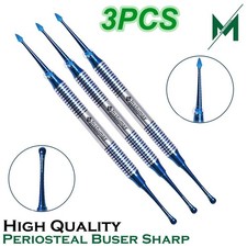 Dental Periosteal Elevator Buser Blue Titanium Coated Double Ended German picture