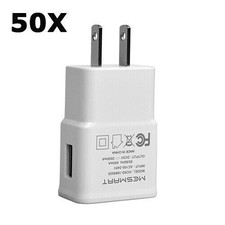 1-100x Wholesale Bulk USB Wall Charger Block Power Adapter For Samsung Android picture