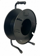 Audio2000'S BLANK Ethernet Heavy Duty XL Portable Cable Snake Reel Black Metal D picture