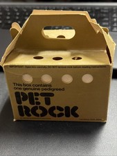 Vintage 1975 One Genuine Pedigreed Pet Rock Complete Set picture