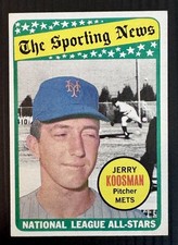 1969 Topps baseball #434 Jerry Koosman The Sporting News NL All-Stars Mets picture