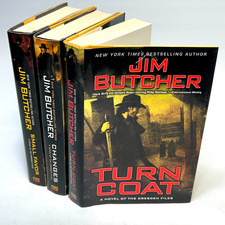 Jim Butcher Dresden Files Lot of 3 1st Printings Small Favor Turn Coat Changes picture
