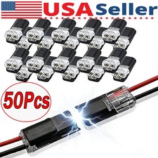 50pcs 2 Pin Waterproof Electrical Connector Car Automotive Wire Plug Terminal picture