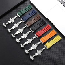 Waterproof Silicone Watch Strap 20mm 22mm 24mm Wrist Band Yellow Rubber Bracelet picture