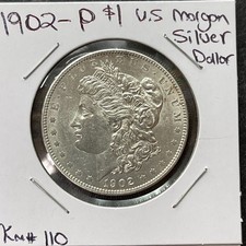1902 P $1 UNITED STATES MORGAN 90% SILVER DOLLAR KM#110 picture