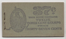 US 1937 FULL BOOKLET SCOTT #BK63 TWO PANES OF 6 MINT, NEVER HINGED, VERY FINE picture