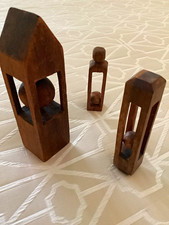Three Antique Hand Carved Wood Whimsy - Sale 2 of 2 picture