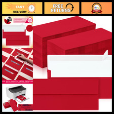 500 Pcs #10 Red Kraft Envelopes - Letter Size, Durable, Perfect for Mailing picture