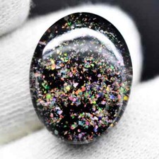 Natural Australian Doublet Black Opal 12.50Ct Untreated Certified Gemstone picture